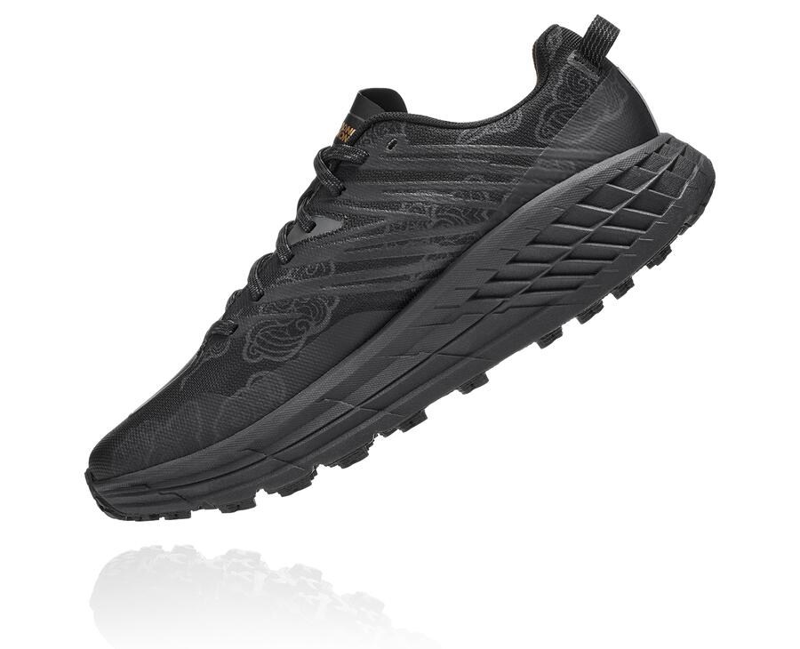 Hoka One One Trail Schoenen Dames - Speedgoat 4 Cny - Zwart/Goud - EH0569148